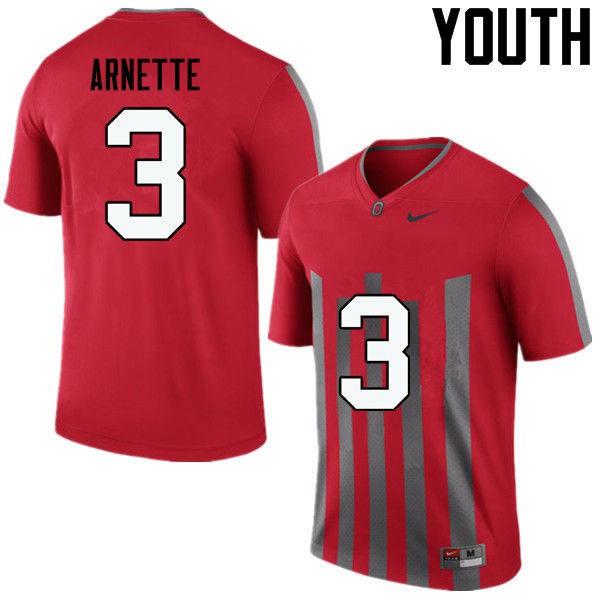 Ohio State Buckeyes #3 Damon Arnette Youth NCAA Jersey Throwback